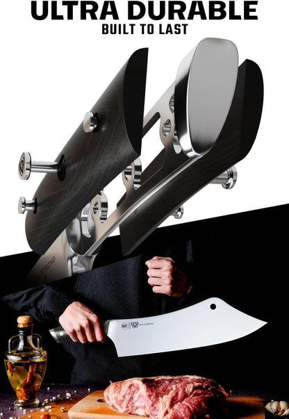 Crixus 8" Chef and Cleaver Knife - German HC Steel
