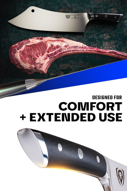 Crixus 8" Chef and Cleaver Knife - German HC Steel