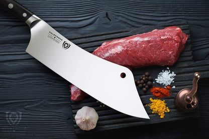 Crixus 8" Chef and Cleaver Knife - German HC Steel
