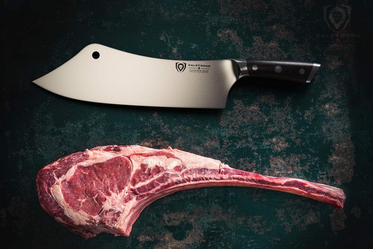 Crixus 8" Chef and Cleaver Knife - German HC Steel