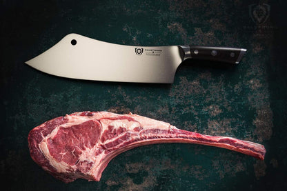 Crixus 8" Chef and Cleaver Knife - German HC Steel