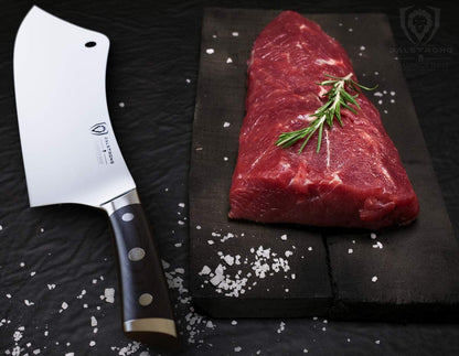 Crixus 8" Chef and Cleaver Knife - German HC Steel