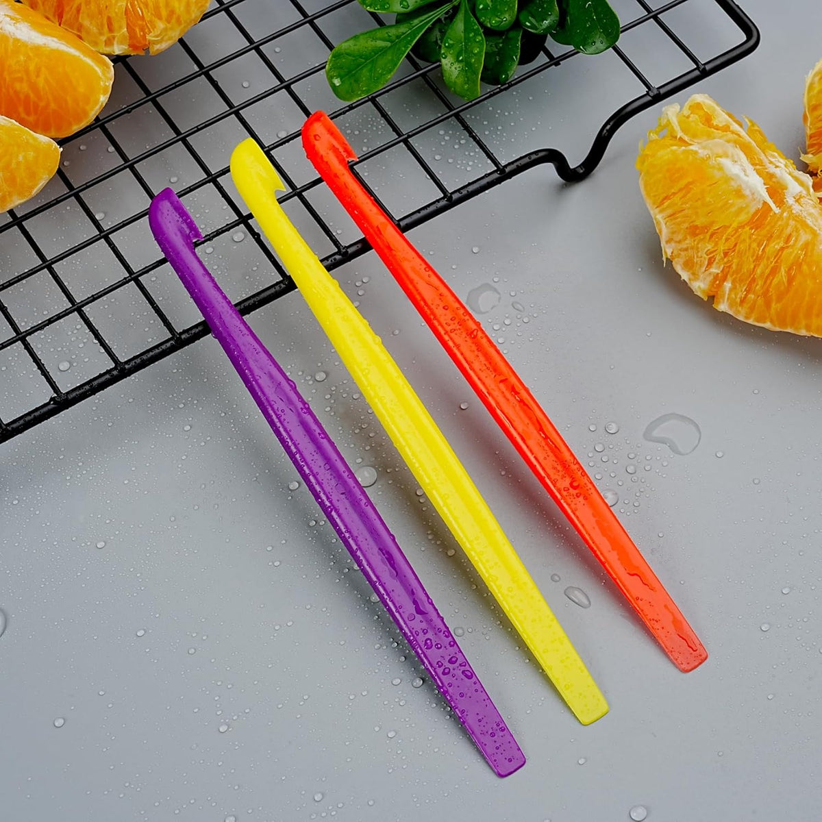 6 Orange Peeler Set Orange Peeler Easy Open Citrus Lemon Citrus Peeler Cutter Vegetable Slicer Fruit Tools Kitchen Gadgets(Black)