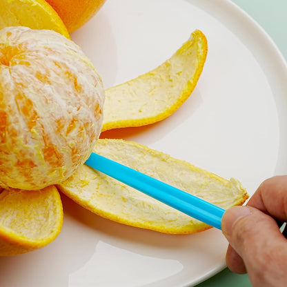 6 Orange Peeler Set Orange Peeler Easy Open Citrus Lemon Citrus Peeler Cutter Vegetable Slicer Fruit Tools Kitchen Gadgets(Black)