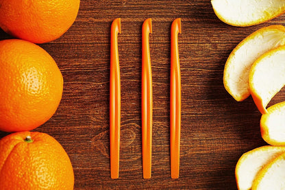 6 Orange Peeler Set Orange Peeler Easy Open Citrus Lemon Citrus Peeler Cutter Vegetable Slicer Fruit Tools Kitchen Gadgets(Black)