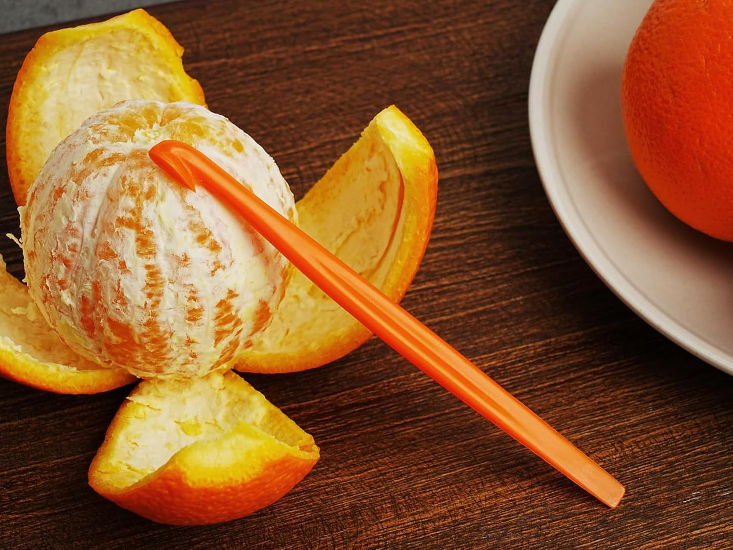 6 Orange Peeler Set Orange Peeler Easy Open Citrus Lemon Citrus Peeler Cutter Vegetable Slicer Fruit Tools Kitchen Gadgets(Black)
