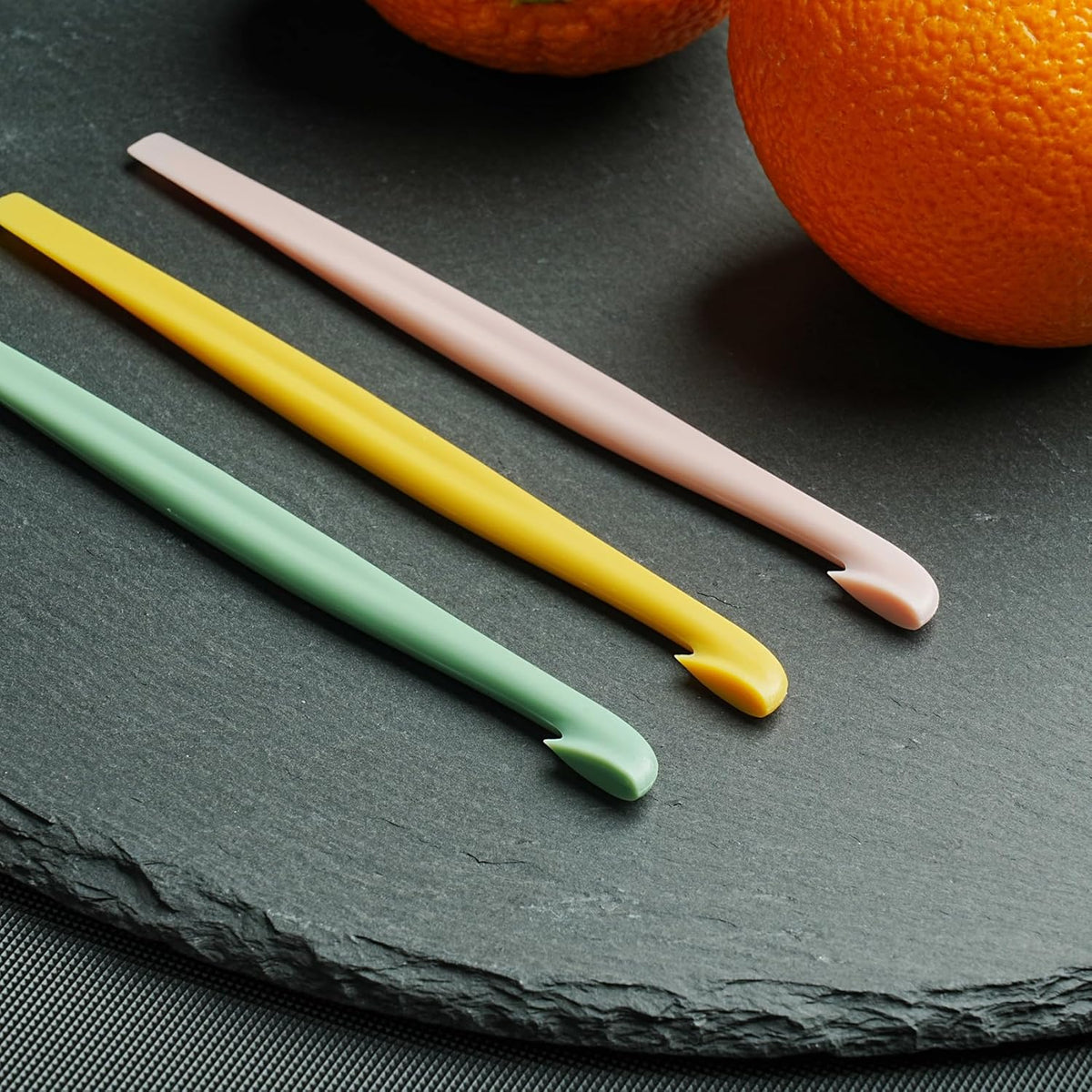 6 Orange Peeler Set Orange Peeler Easy Open Citrus Lemon Citrus Peeler Cutter Vegetable Slicer Fruit Tools Kitchen Gadgets(Black)