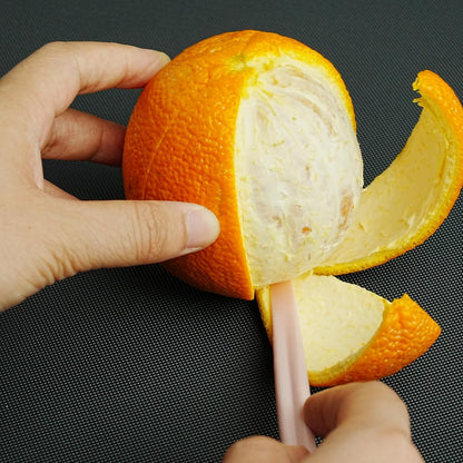 6 Orange Peeler Set Orange Peeler Easy Open Citrus Lemon Citrus Peeler Cutter Vegetable Slicer Fruit Tools Kitchen Gadgets(Black)