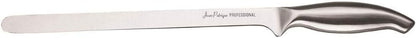 Stainless Steel Chopaholic Chef Ham & Salmon Slicer | Sharp Professional Kitchen Meat and Fish Carving Knife - 10"