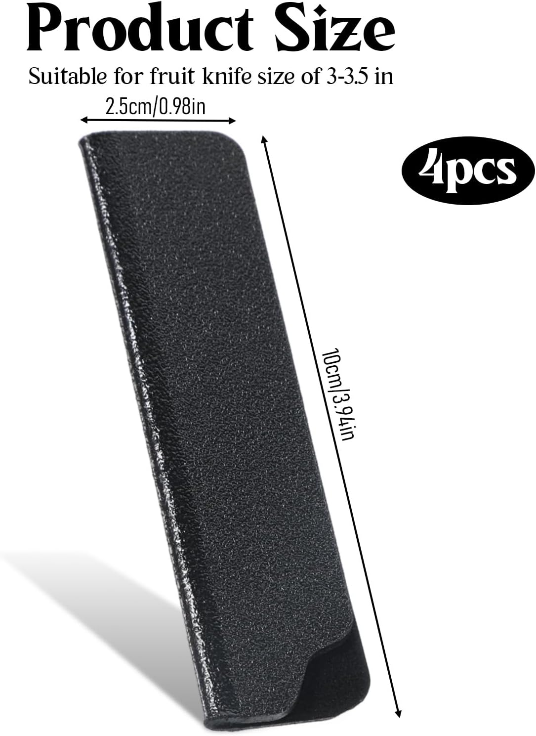 4 Pcs Universal Knife Covers or Sleeves for 3.5'' Paring Fruit Knife, Knifes Edge Guards, Waterproof Abrasion Plastic Knifes Cover for Kitchen Knives