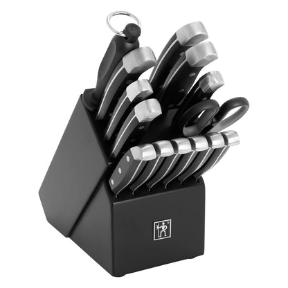 Premium Quality 15-Piece Knife Set with Block, Razor-Sharp, German Engineered Knife Informed by over 100 Years of Masterful Knife Making, Lightweight and Strong, Dark Brown