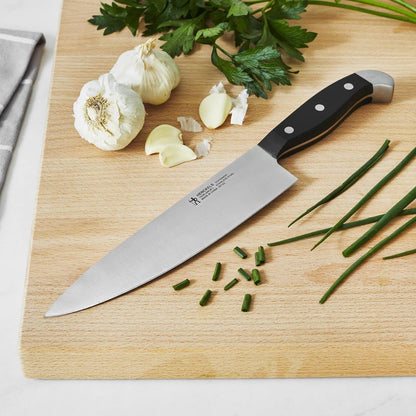 Premium Quality 15-Piece Knife Set with Block, Razor-Sharp, German Engineered Knife Informed by over 100 Years of Masterful Knife Making, Lightweight and Strong, Dark Brown