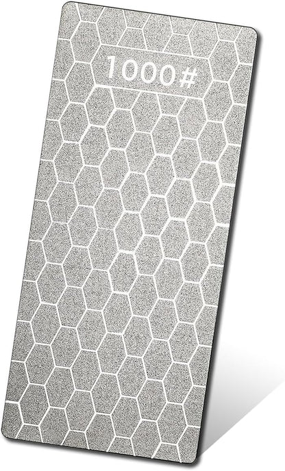 Diamond Sharpening Stone Flattening Stone Coarse or Fine Grit (320/1000/600/1200) with Non-Slip Base for Knives, Scissors & Tools (320 Grit - B)