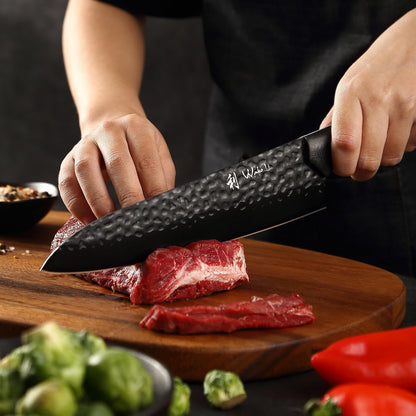 Yugen Nakiri Knife – 7.1-Inch Professional Japanese Vegetable Knife | 5Cr15MoV Stainless Steel Blade with Black Titanium Coating | Ergonomic G10 Handle | Premium Kitchen Knife in Gift Box