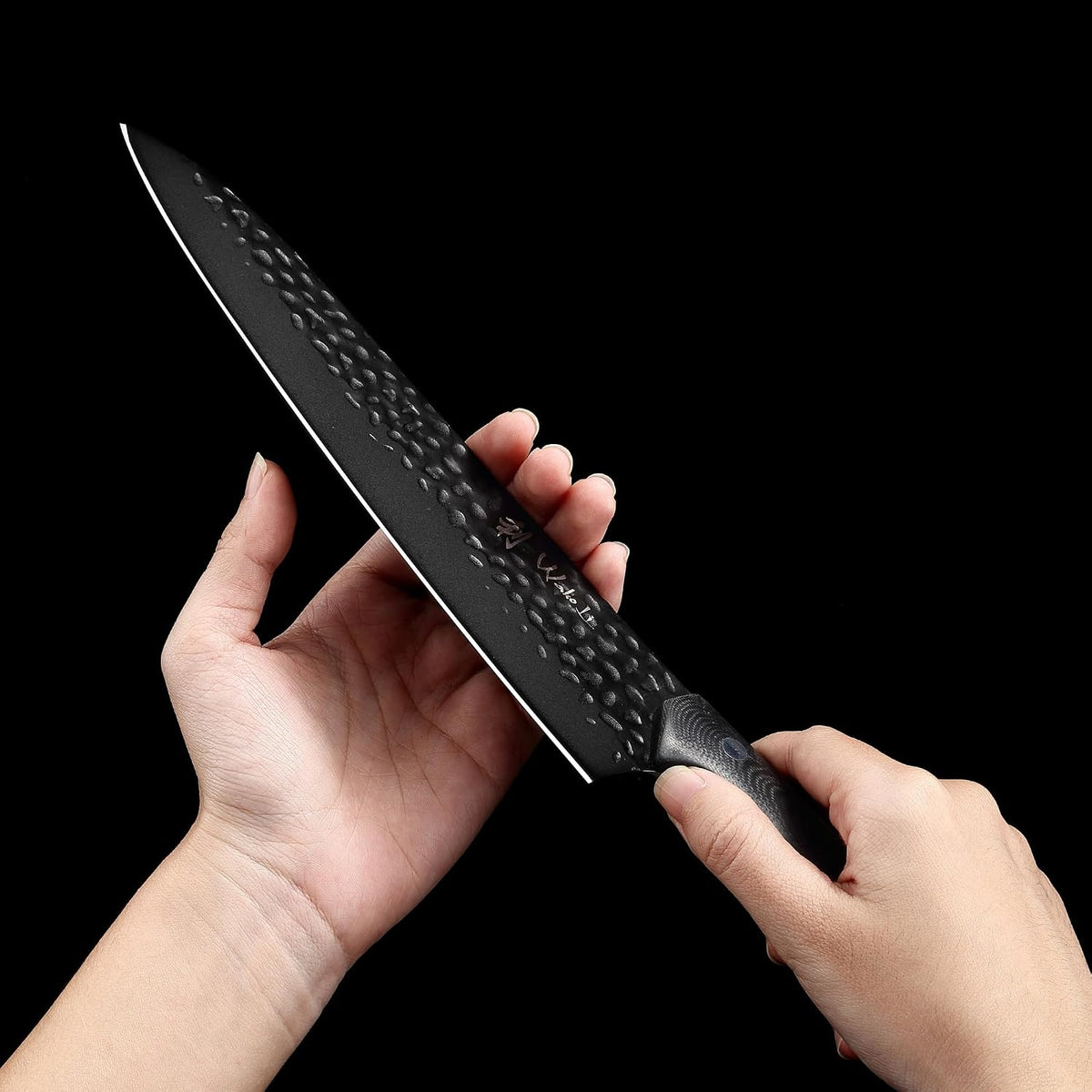 Yugen Nakiri Knife – 7.1-Inch Professional Japanese Vegetable Knife | 5Cr15MoV Stainless Steel Blade with Black Titanium Coating | Ergonomic G10 Handle | Premium Kitchen Knife in Gift Box