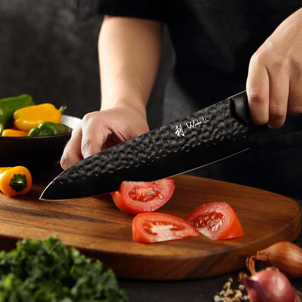 Yugen Nakiri Knife – 7.1-Inch Professional Japanese Vegetable Knife | 5Cr15MoV Stainless Steel Blade with Black Titanium Coating | Ergonomic G10 Handle | Premium Kitchen Knife in Gift Box