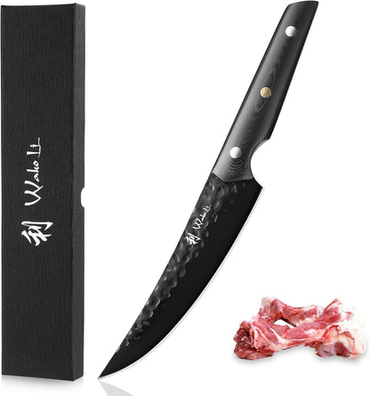 Yugen Nakiri Knife – 7.1-Inch Professional Japanese Vegetable Knife | 5Cr15MoV Stainless Steel Blade with Black Titanium Coating | Ergonomic G10 Handle | Premium Kitchen Knife in Gift Box