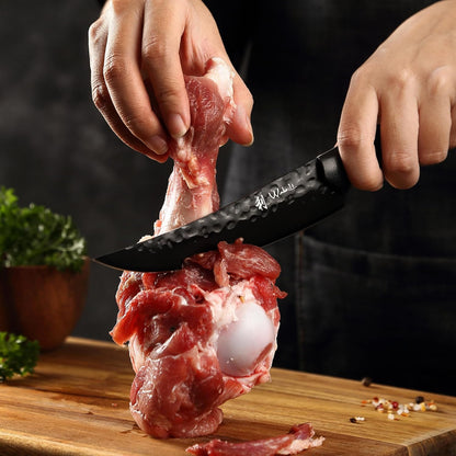 Yugen Nakiri Knife – 7.1-Inch Professional Japanese Vegetable Knife | 5Cr15MoV Stainless Steel Blade with Black Titanium Coating | Ergonomic G10 Handle | Premium Kitchen Knife in Gift Box