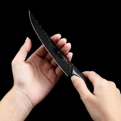 Yugen Nakiri Knife – 7.1-Inch Professional Japanese Vegetable Knife | 5Cr15MoV Stainless Steel Blade with Black Titanium Coating | Ergonomic G10 Handle | Premium Kitchen Knife in Gift Box