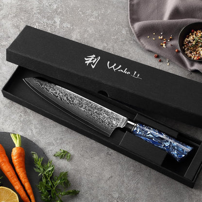 Yugen Nakiri Knife – 7.1-Inch Professional Japanese Vegetable Knife | 5Cr15MoV Stainless Steel Blade with Black Titanium Coating | Ergonomic G10 Handle | Premium Kitchen Knife in Gift Box