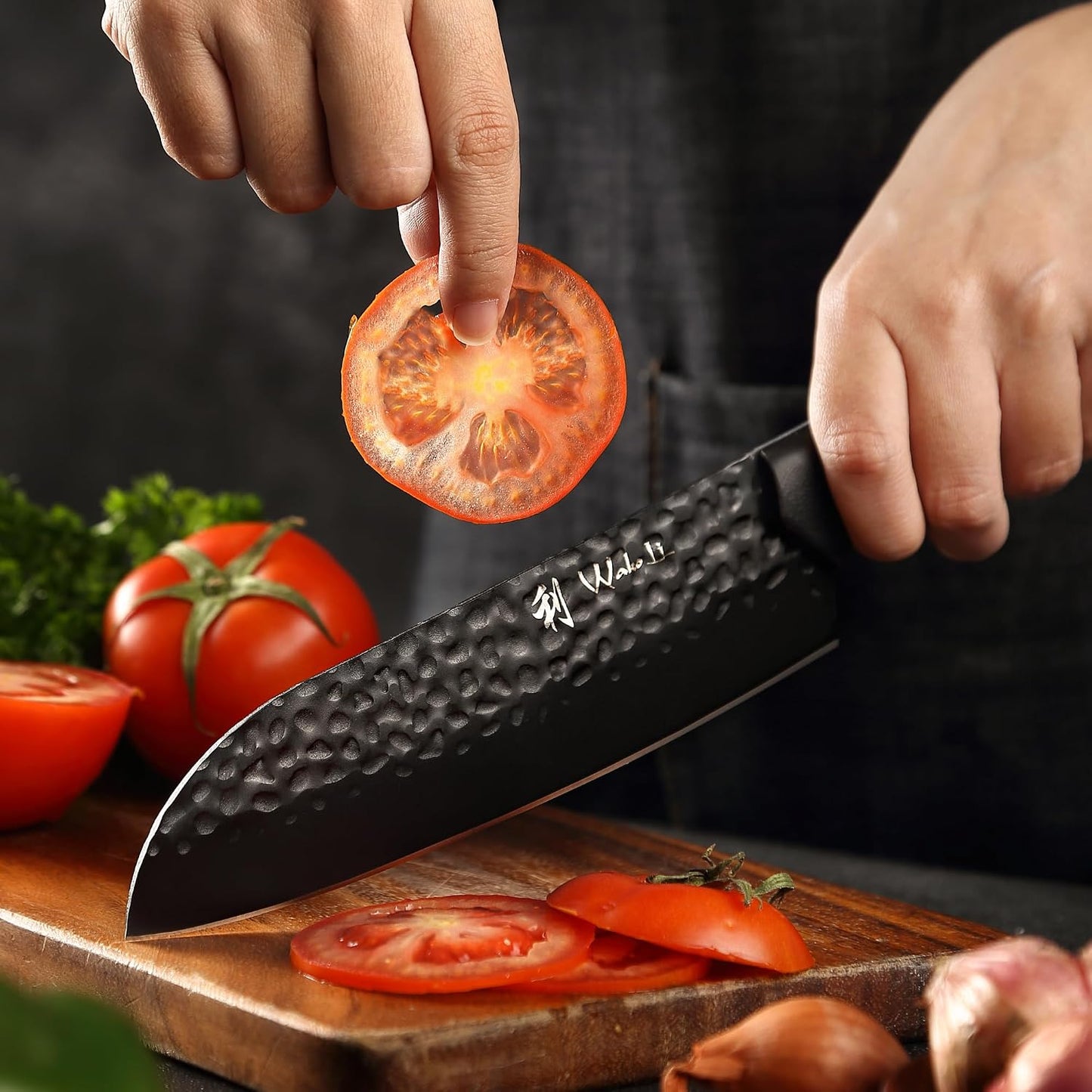 Yugen Nakiri Knife – 7.1-Inch Professional Japanese Vegetable Knife | 5Cr15MoV Stainless Steel Blade with Black Titanium Coating | Ergonomic G10 Handle | Premium Kitchen Knife in Gift Box