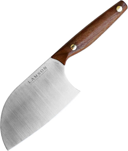 Lamson Vintage 6" Small Chinese Santoku Cleaver and Small Leather Sheath
