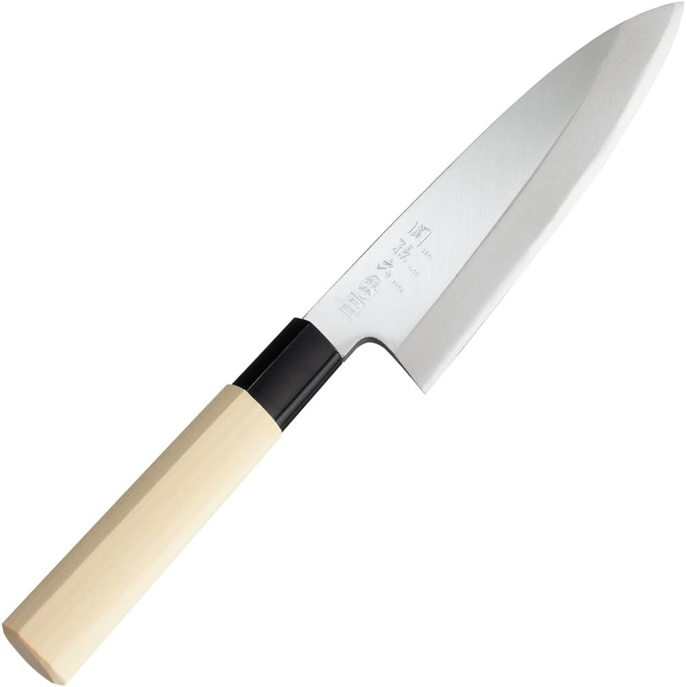 AK5202 Deba Knife Seki Magoroku Ginju, Genuine Steel, 5.9 inches (150 mm), Made in Japan