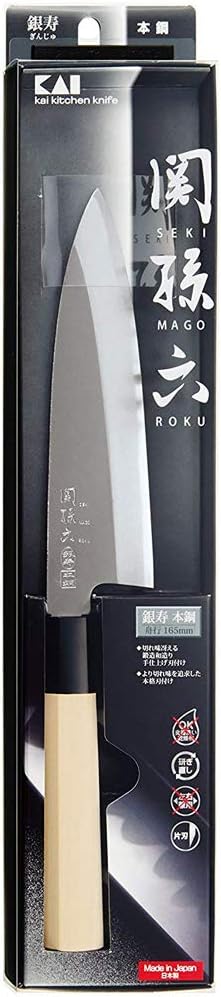 AK5202 Deba Knife Seki Magoroku Ginju, Genuine Steel, 5.9 inches (150 mm), Made in Japan