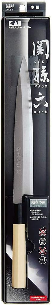 AK5202 Deba Knife Seki Magoroku Ginju, Genuine Steel, 5.9 inches (150 mm), Made in Japan