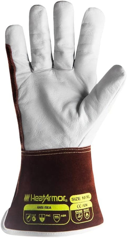 High-Heat Resistance HeatArmor Gloves| Impact Protection | A9 Level Cut-Resistant | Welding Work Glove