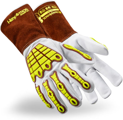 High-Heat Resistance HeatArmor Gloves| Impact Protection | A9 Level Cut-Resistant | Welding Work Glove