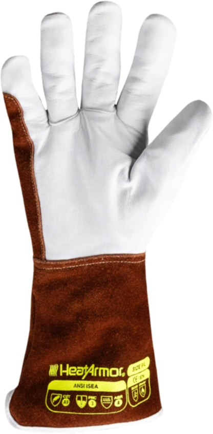 High-Heat Resistance HeatArmor Gloves| Impact Protection | A9 Level Cut-Resistant | Welding Work Glove