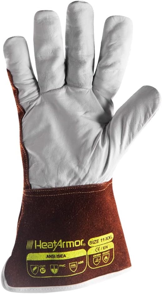 High-Heat Resistance HeatArmor Gloves| Impact Protection | A9 Level Cut-Resistant | Welding Work Glove