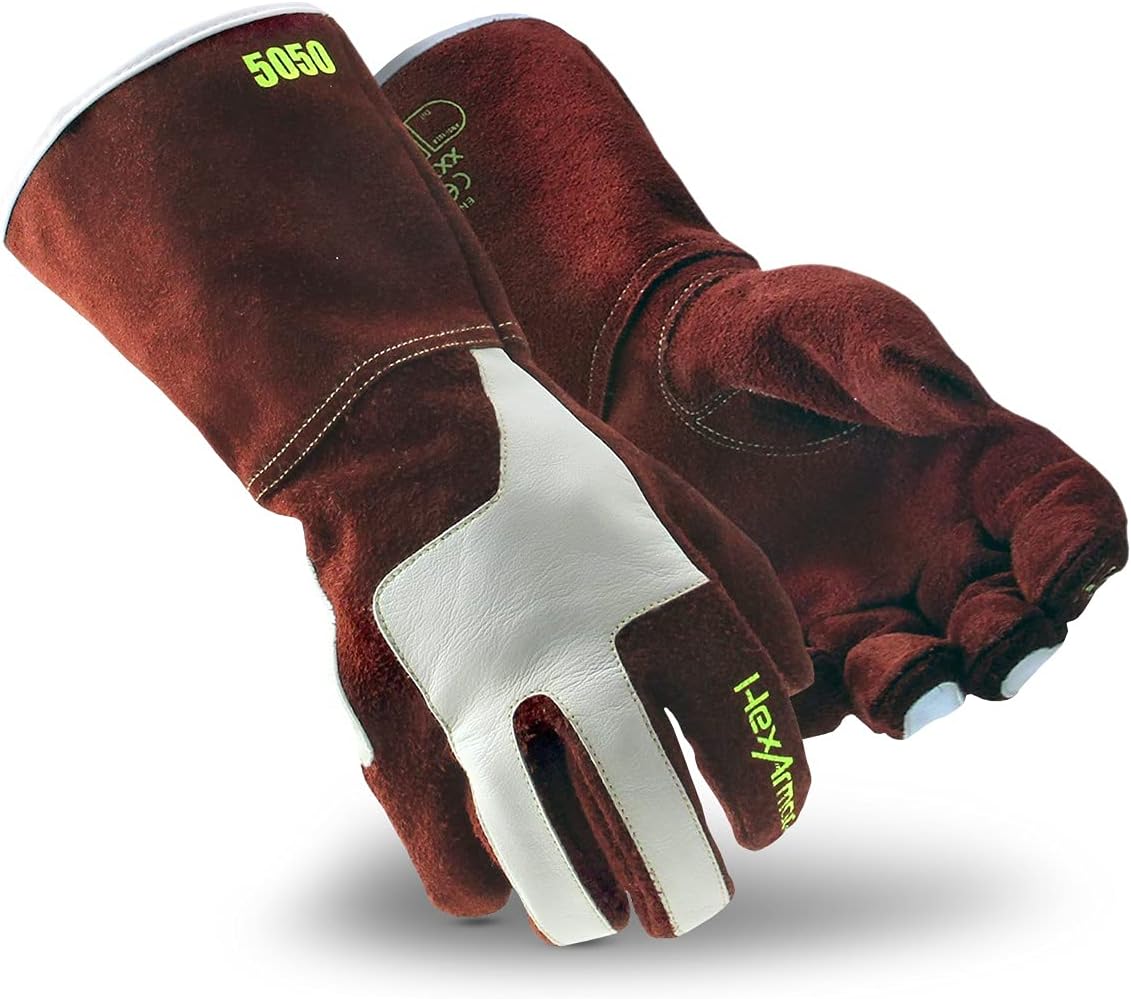 High-Heat Resistance HeatArmor Gloves| Impact Protection | A9 Level Cut-Resistant | Welding Work Glove