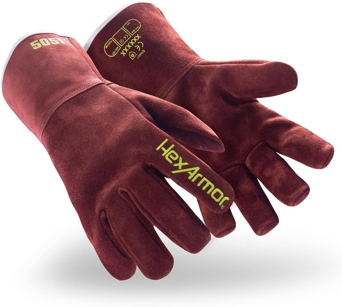 High-Heat Resistance HeatArmor Gloves| Impact Protection | A9 Level Cut-Resistant | Welding Work Glove