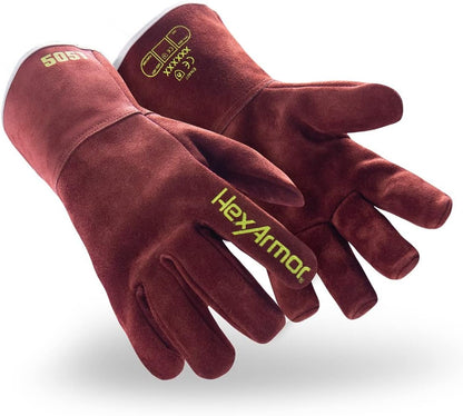 High-Heat Resistance HeatArmor Gloves| Impact Protection | A9 Level Cut-Resistant | Welding Work Glove