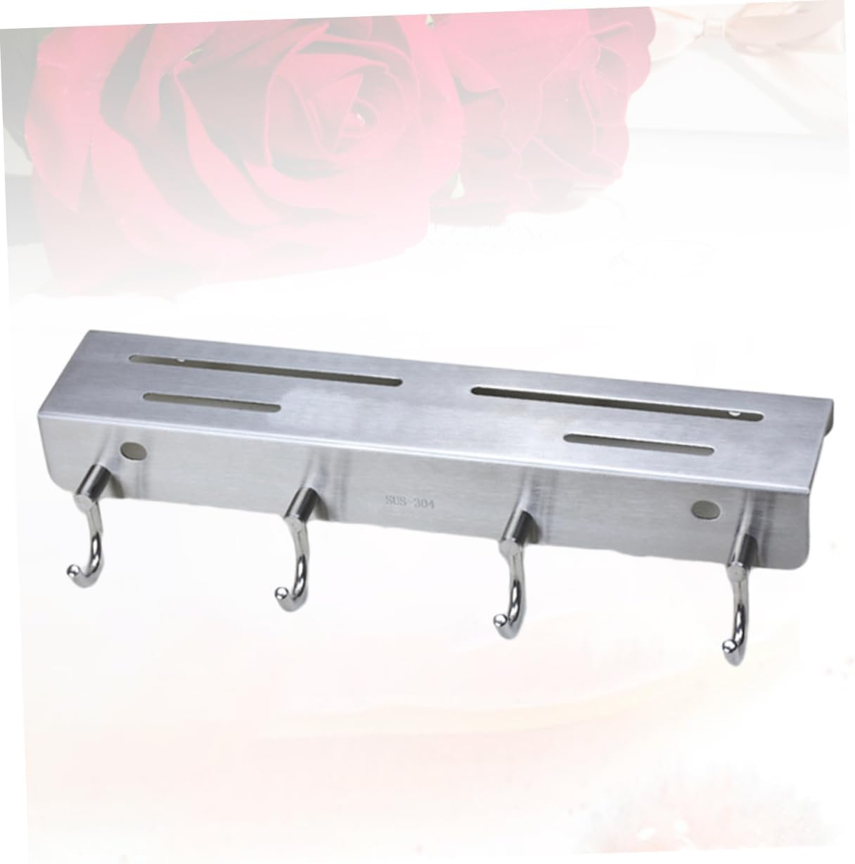 Stainless Steel Wall Mounted Knife Rack Hooks Space-saving Kitchen Storage for Knives and Utensils Holder for Home Use
