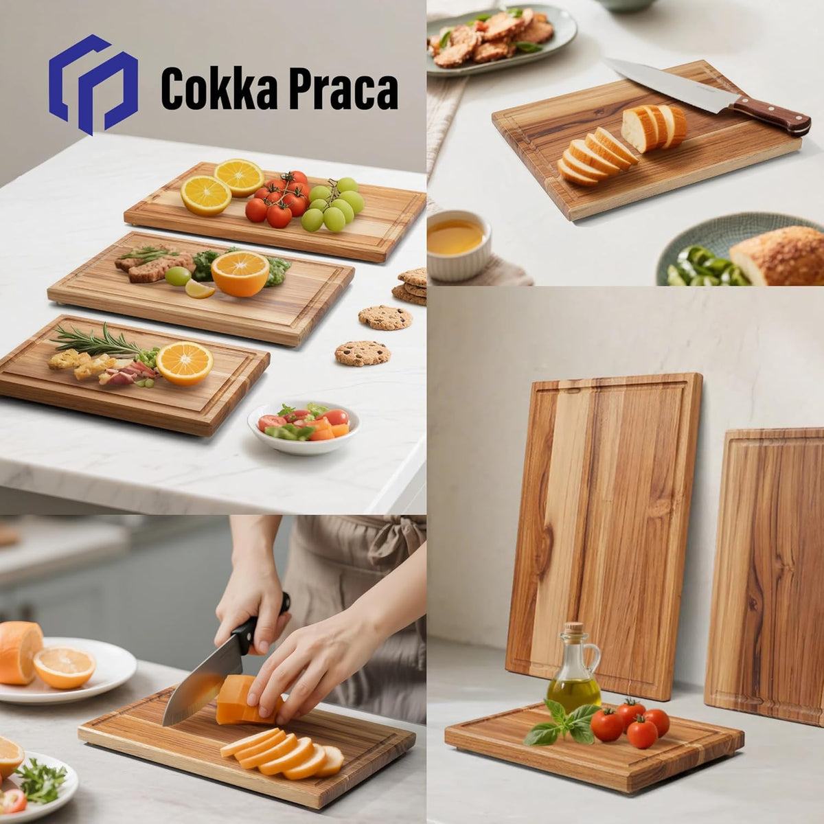 Maple Cutting Board | Hard Wood Cutting Board for Kitchen | Wooden Serving Board with Holder | Made of Maple/Black Walnut/Rosewood | Striking Visual Wood Grain | Gift for Dad, Mom, Grandpa