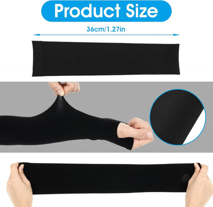 2 Pairs Arm Sleeves for Men Women UV Sun Protection UPF 50 Cooling Compression Sleeve to Cover Arm Tattoo Cover Up