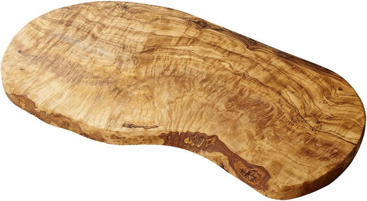 Olive Wood Cutting Board/Cheese Board - 14 inch. Olive wood board for cheese, cutting, kitchen, charcuterie. Handcrafted, artisan product.