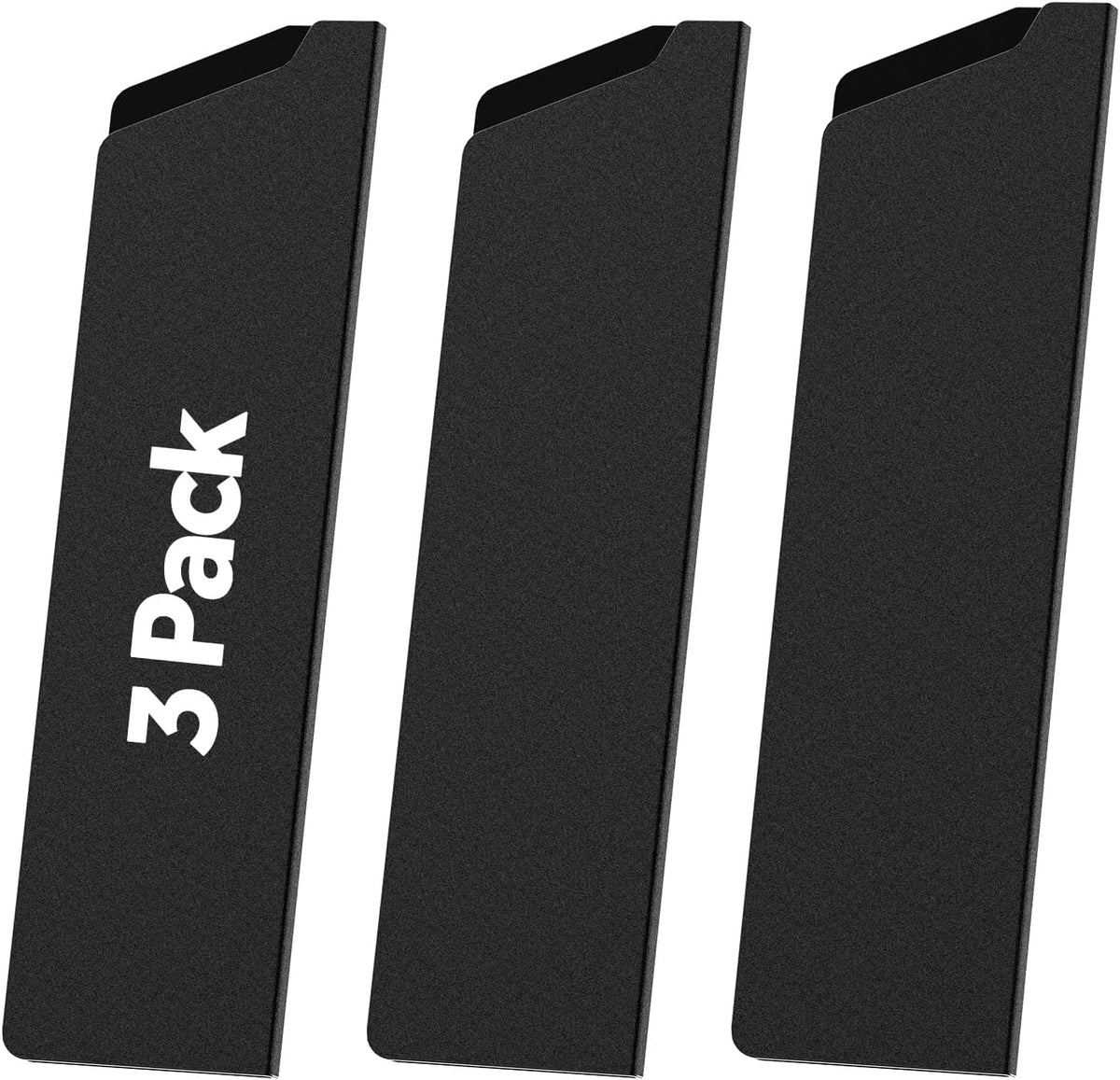 Knife Guard 8 Inch x 2 Inch 3 Pack Universal Waterproof Blade Edge Cover Knife Sleeves Protectors Guards for Kitchen Knives Extra Strength, Black