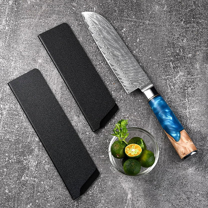 Knife Guard 8 Inch x 2 Inch 3 Pack Universal Waterproof Blade Edge Cover Knife Sleeves Protectors Guards for Kitchen Knives Extra Strength, Black