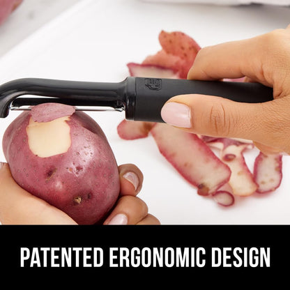 ® Patented BPA-Free Vegetable and Potato Peeler, Black