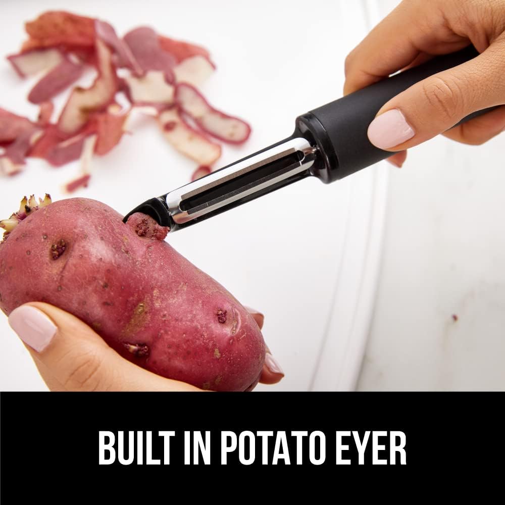 ® Patented BPA-Free Vegetable and Potato Peeler, Black