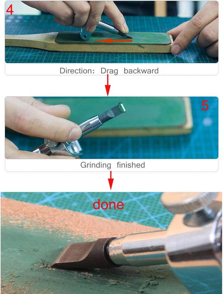 1 Pcs - Leather Carving Swivel Knife Sharpener Keen Edge Sharpening Adjuster Guide Tool