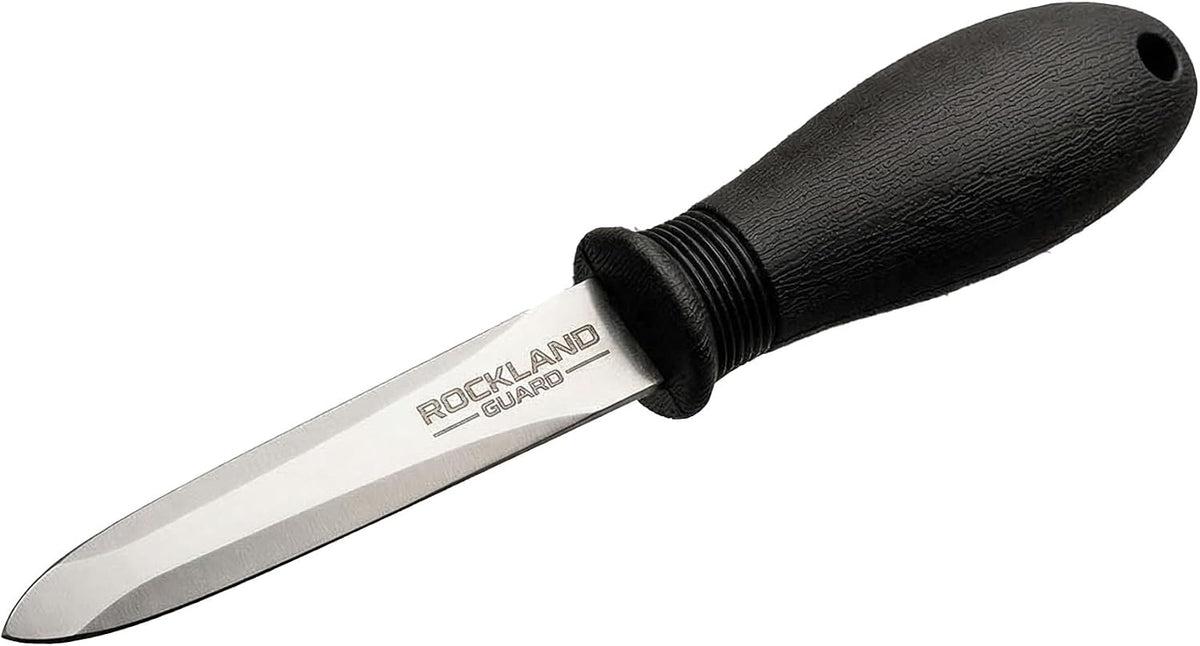 Oyster Shucking Knife - 3.5” Heavy Duty 420 Stainless Steel Shucker for Clams & Shellfish - Non-Slip Ergonomic Handle Seafood Tool for Beginners, 1-Pack