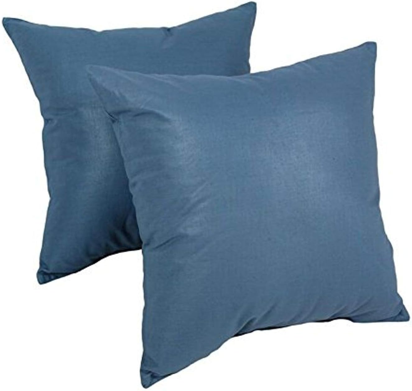 Square Knife-Edge Chintz Throw Pillow, 16", Salmon 2 Count