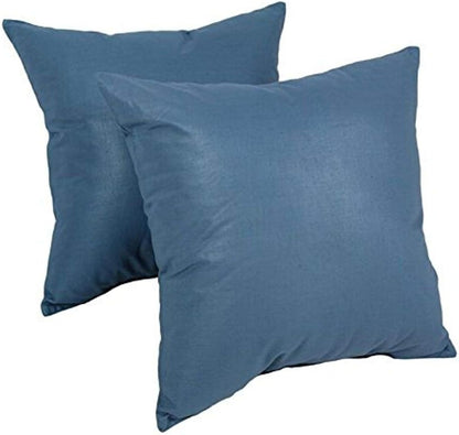 Square Knife-Edge Chintz Throw Pillow, 16", Salmon 2 Count