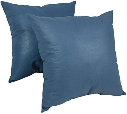 Square Knife-Edge Chintz Throw Pillow, 16", Salmon 2 Count