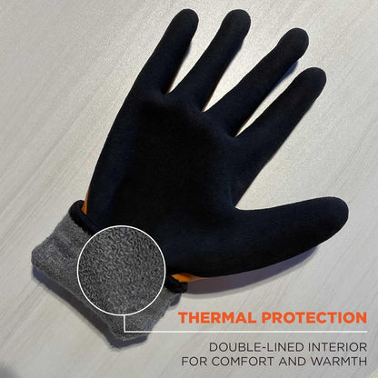 Unisex Proflex 7551 Coated Cut-resistant Winter Work Gloves - Ansi/Isea 105-2016 A5, En 388: 3x43e, Waterproof